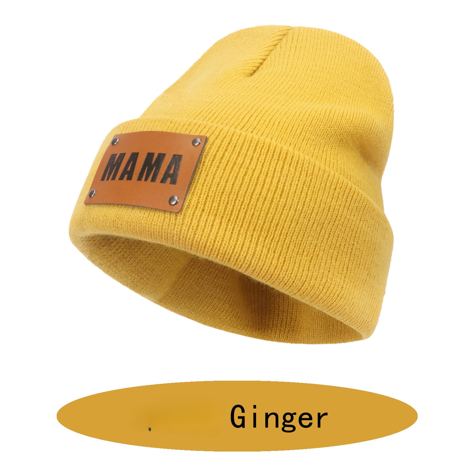 Wholesale Winter Acrylic Woolen Set MAMA Knitted Hat